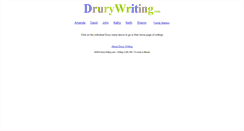 Desktop Screenshot of drurywriting.com