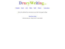 Tablet Screenshot of drurywriting.com
